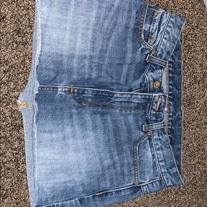 Mini jean skirt
